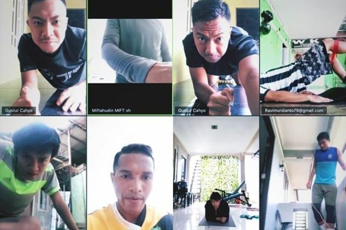 Selama kompetisi diliburkan sementara akibat virus corona, Tira Persikabo tetap latihan online