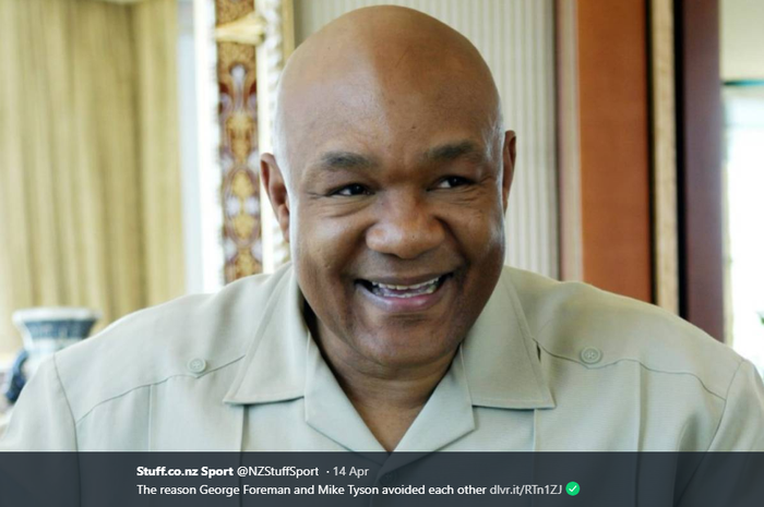 Legenda tinju dunia, George Foreman.  