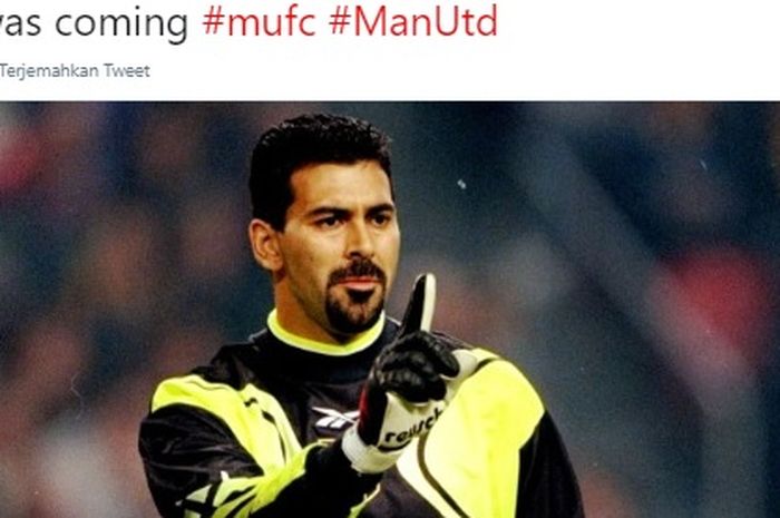 Kiper asal Argentina yang pernah menolak pinangan Manchester United, Carlos Roa.