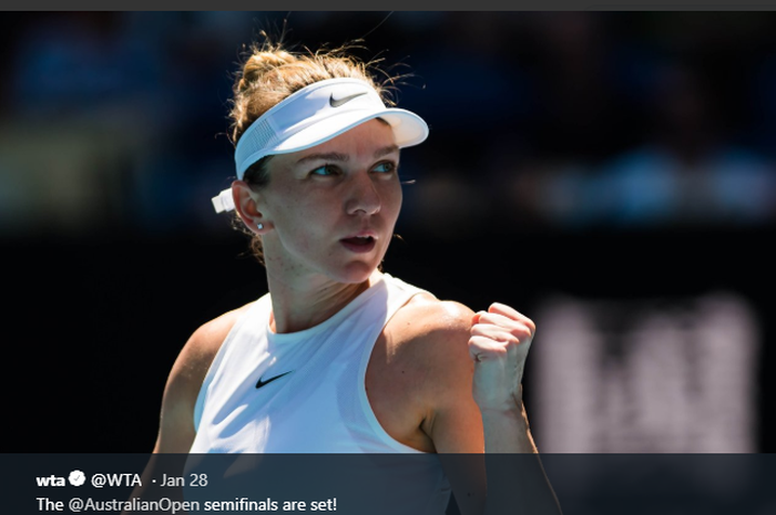 Petenis asal Rumania, Simona Halep. 