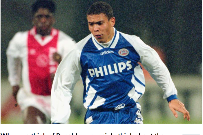 Ronaldo Nazario saat masih berseragam PSV Eindhoven.