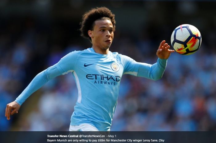 Pemain sayap Manchester City, Leroy Sane, menjadi incaran serius raksasa Bundesliga, Bayern Muenchen.