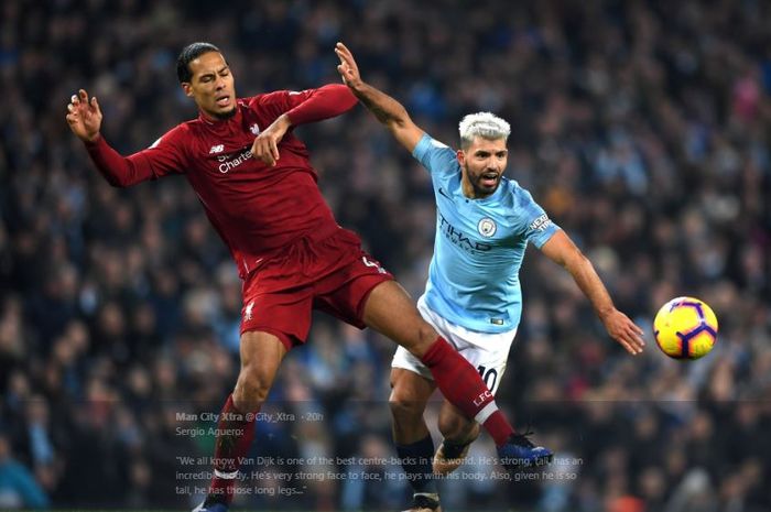 Sergio Aguero membeberkan apa saja yang membuat Virgil van Dijk sulit dikalahkan.