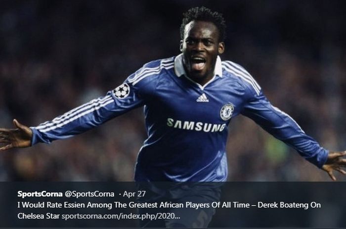 Michael Essien saat masih memperkuat Chelsea.