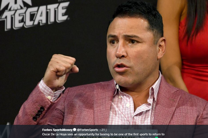 Legenda tinju asal Amerika Serikat, Oscar De La Hoya.