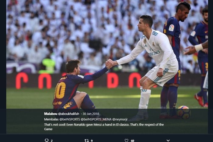 Lionel Messi dan Cristiano Ronaldo saat masih bertanding dalam duel bertajuk El Clasico.