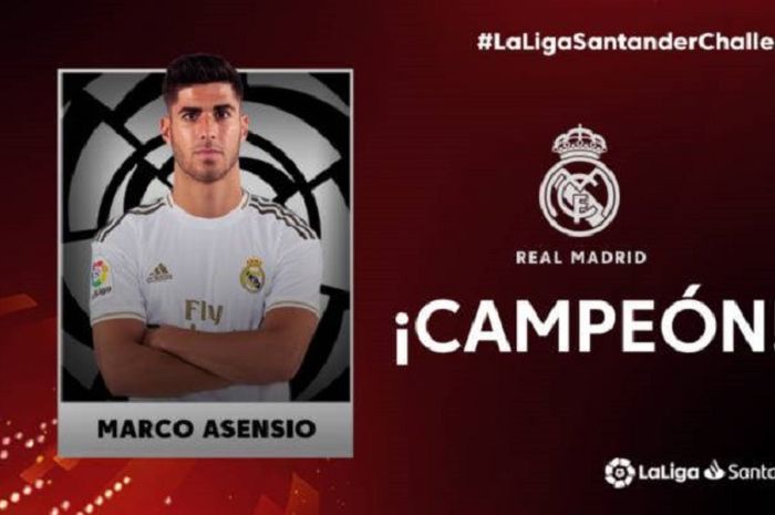 Pemain Real Madrid, Marco Asensio, menjadi juara dalam turnamen FIFA 20 yang diselenggarakan La Liga.