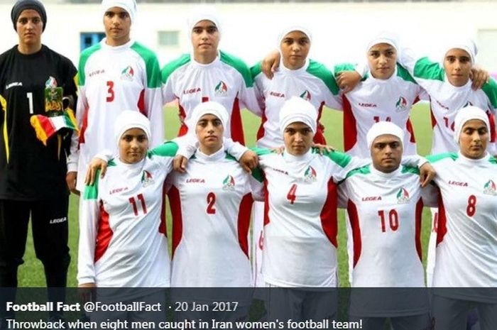 Timnas putri Iran.