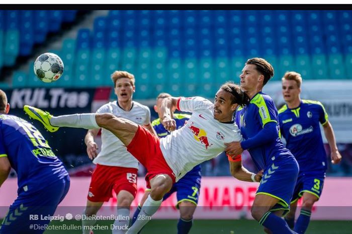 RB Leipzig menjamu Freiburg dalam lanjutan Bundesliga pekan ke-26 di Red Bull Arena, 16 Mei 2020.