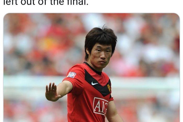 Park Ji-Sung saat masih membela Manchester United