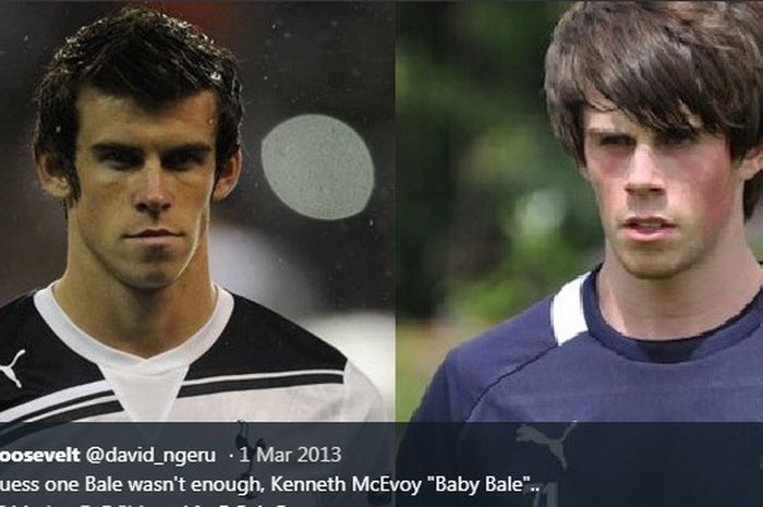 Gareth Bale dan Kenneth McEvoy.