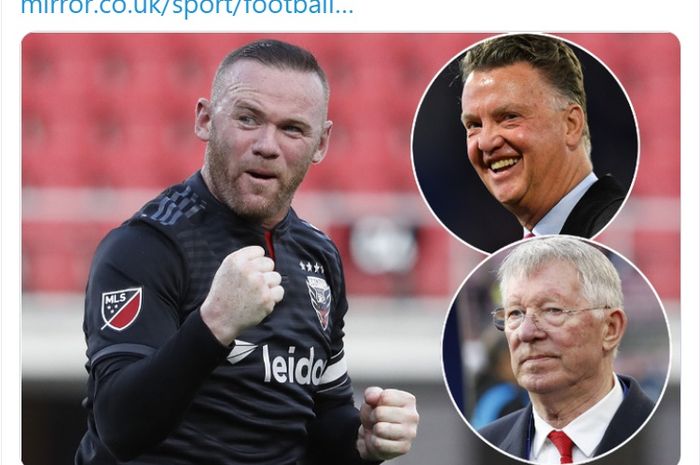 Wayne Rooney memberikan pendapatnya ketika dilatih oleh Sir ALex Ferguson dan Louis van Gaal saat masih bermain untuk Manchester United.