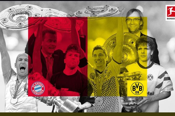 Duel sarat gengsi Bayern Muenchen vs Borussia Dortmund mentas di lanjutan Bundesliga pekan 28 di Signal Iduna Park, 26 Mei 2020.