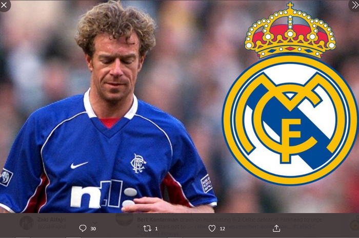 Bert Konterman menjadi pemain yang pernah menolak tawaran dari Real Madrid hanya karena tak bisa berbahasa Spanyol.