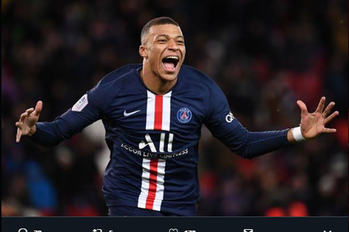 Penyerang Paris Saint-Germain, Kylian Mbappe, dikabarkan diminati oleh klub raksasa Liga Inggris, Liverpool.