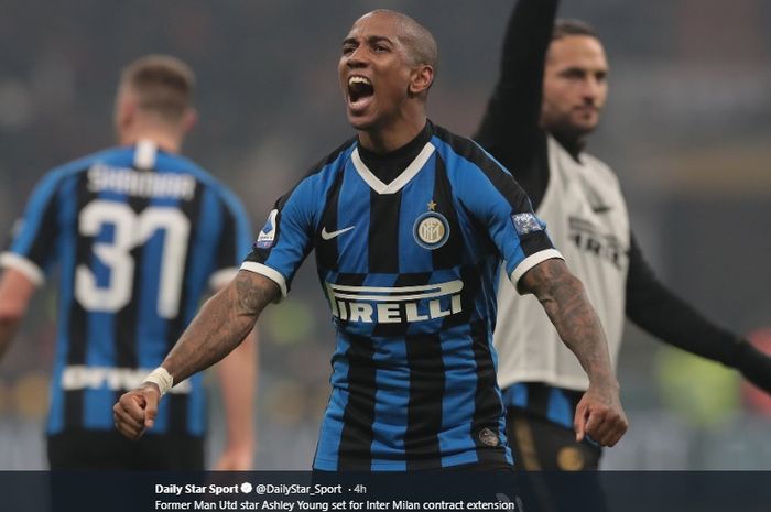 Winger pinjaman Manchester United, Ashley Young dikabarkan bakal diperpanjang masa peminjamannya oleh Inter Milan.