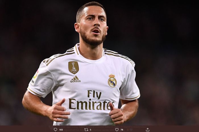 Winger milik Real Madrid asal Belgia, Eden Hazard.