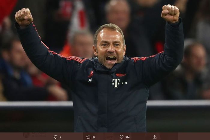 Pelatih Bayern Muenchen, Hansi Flick.