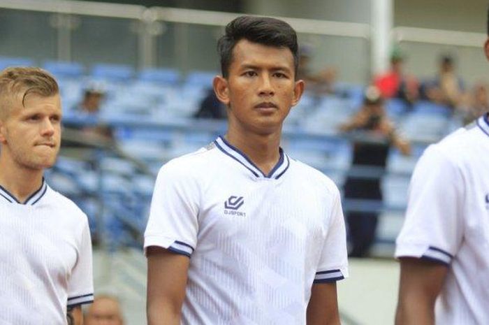 Pemain belakang PS Tira Persikabo, Didik Wahyu.