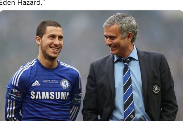 Saat masih melatih Manchester United, Jose Mourinho ternyata pernah memberi tugas kepada satu pemainnya untuk menjaga bintang Chelsea, Eden Hazard, sampai ke kamar mandi.