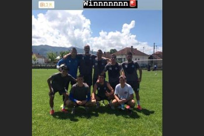 instastory Bogdan Stamenkovic pada Rabu (10/6/2020) yang menunjukkan satu tim dengan Witan Sulaiman