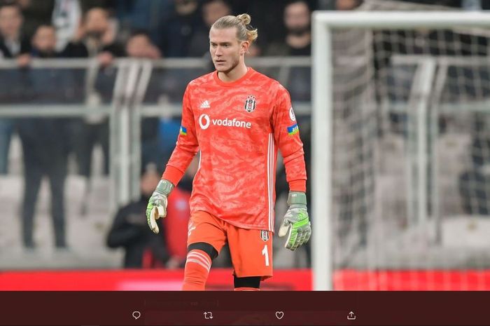 Kiper  Liverpool, Loris Karius, saat menjalani masa peminjaman di Besiktas.