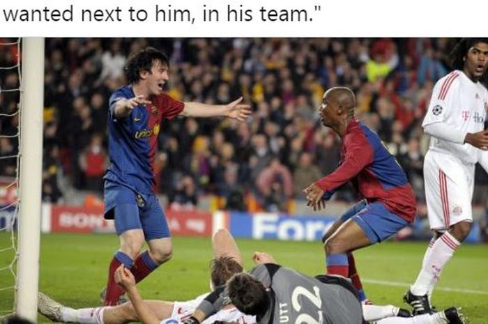 Striker legendaris Barcelona, Samuel Eto'o, pernah meraih delapan gelar bareng Lionel Messi. Kini Eto'o menyadari ada satu perubahan mencolok dari Messi.