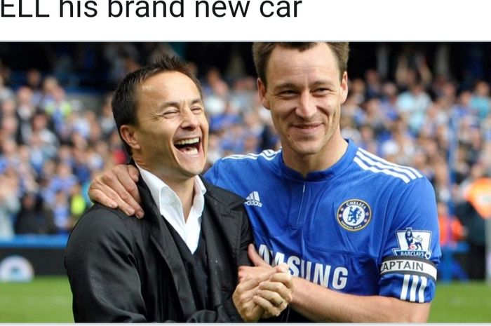 Legenda Chelsea, John Terry, bersama mantan seniornya yang kini menjabat Direktur Teknik Garuda Select, Dennis Wise.