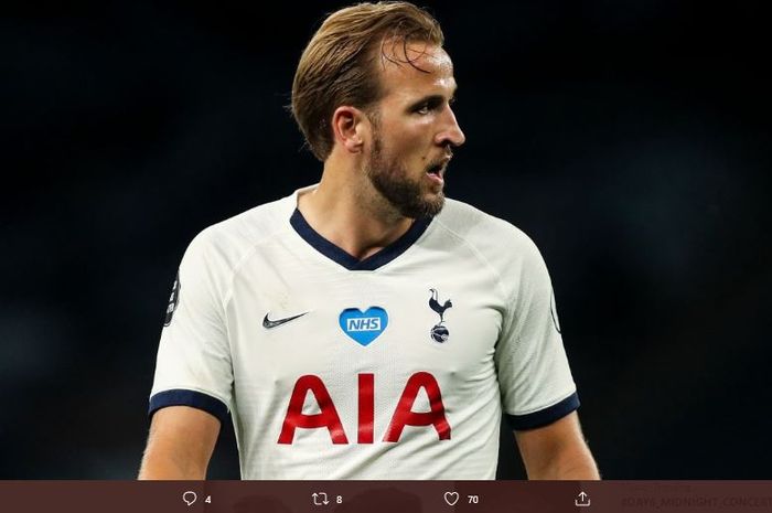 Penyerang Tottenham Hotspur, Harry Kane.