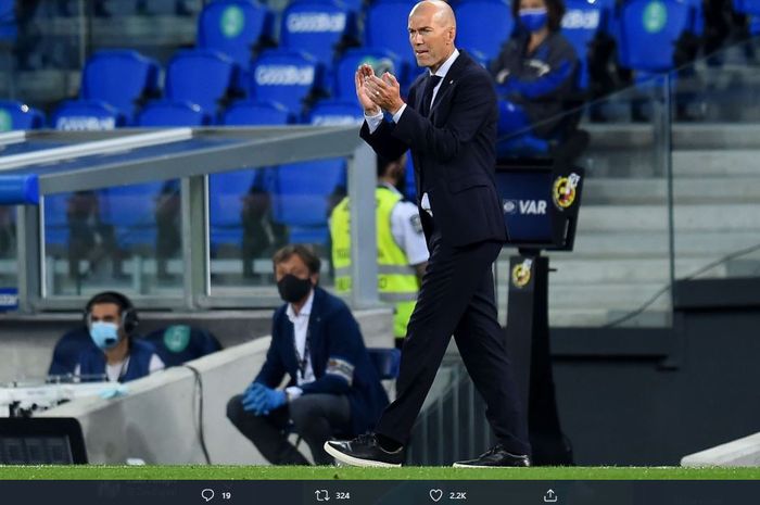 Pelatih Real Madrid, Zinedine Zidane.