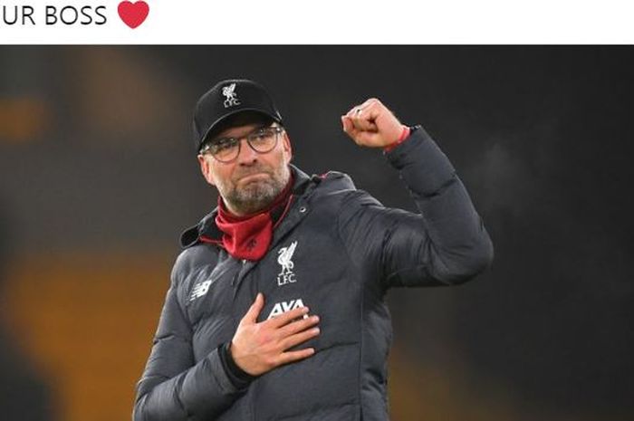 Pelatih Liverpool, Juergen Klopp.