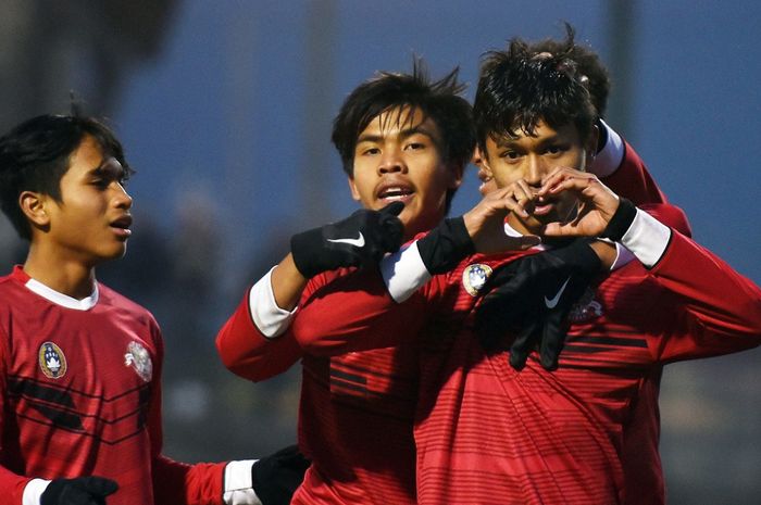 Pemain Persija Jakarta U-18, Alfriyanto Nico Saputra saat memperkuat Garuda Select.