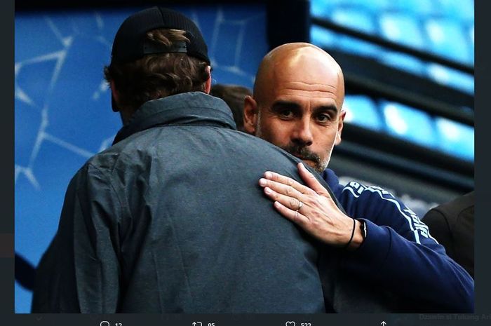 Pep Guardiola dan Juergen Klopp.