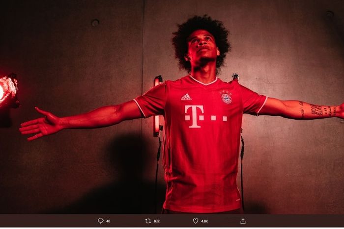 Leroy Sane resmi bergabung dengan Bayern Muenchen.