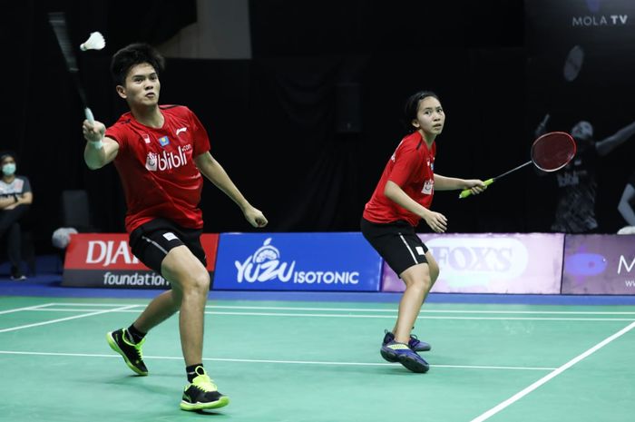 Pasangan ganda campuran Indonesia di PBSI Home Tournament, Adnan Maulana/Mychelle Crhystine Bandaso.