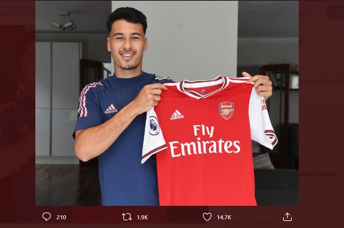 Winger asal Brasil, Gabriel Martinelli, resmi memperpanjang kontrak dengan Arsenal pada Jumat (3/7/2020) waktu setempat.