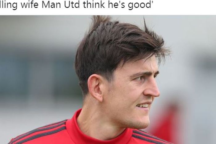 Bek tengah Manchester United, Harry Maguire.