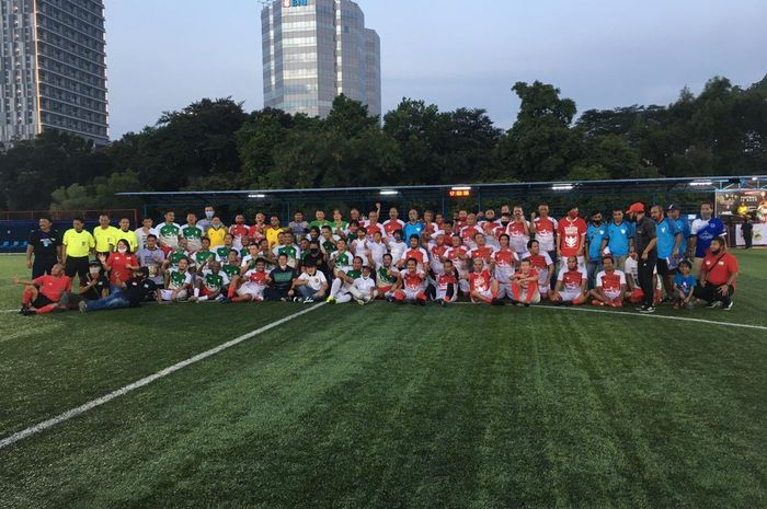 Primavera Baretti melawan Tim Garuda di Pancoran Soccer Field, Pancoran, Jakarta Selatan