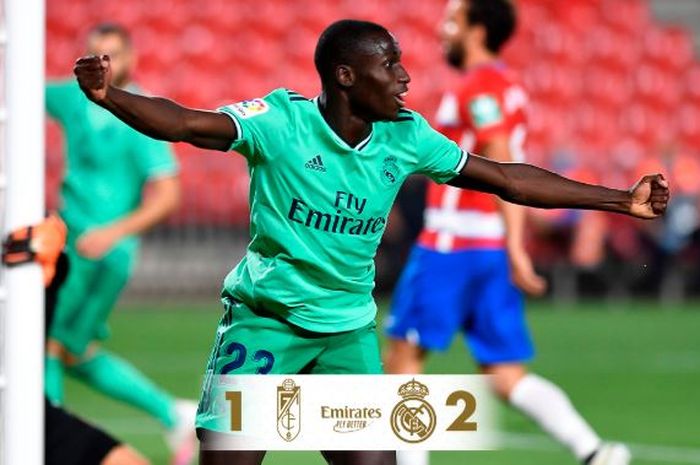 Real Madrid berhasil menang atas Granada dengan skor 2-1 pada pekan ke-36 Liga Spanyol 2019-2020.