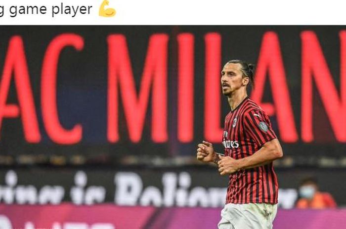 Striker AC Milan, Zlatan Ibrahimovic.