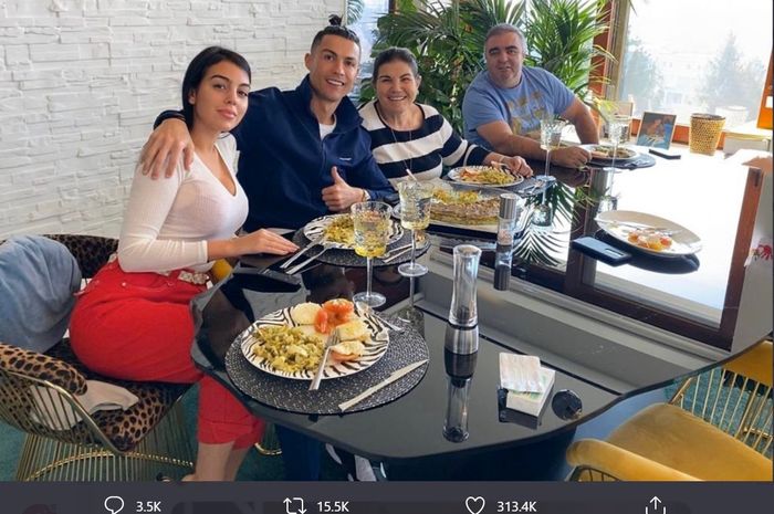 Cristiano Ronaldo, disiplin soal diet makanan.