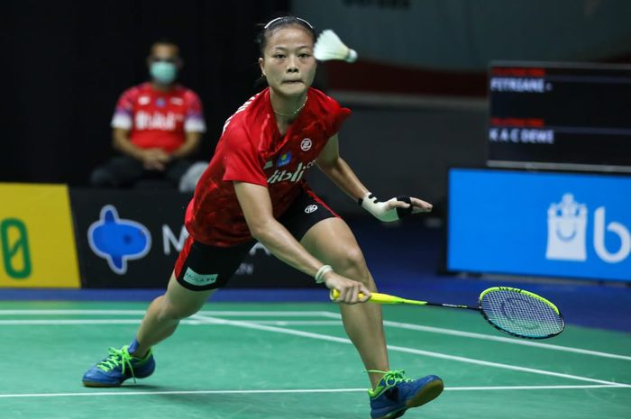 Pebulu tangkis tunggal putri, Fitriani pada PBSI Home Tournament di pelatnas Cipayung, Jakarta, Rabu (22/7/2020).