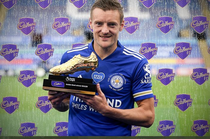 Striker Leicester City Jamie Vardy, resmi menyandang gelar top scorer Liga Inggris musim 2019-2020 berkat  koleksi 23 gol dalam satu musim.