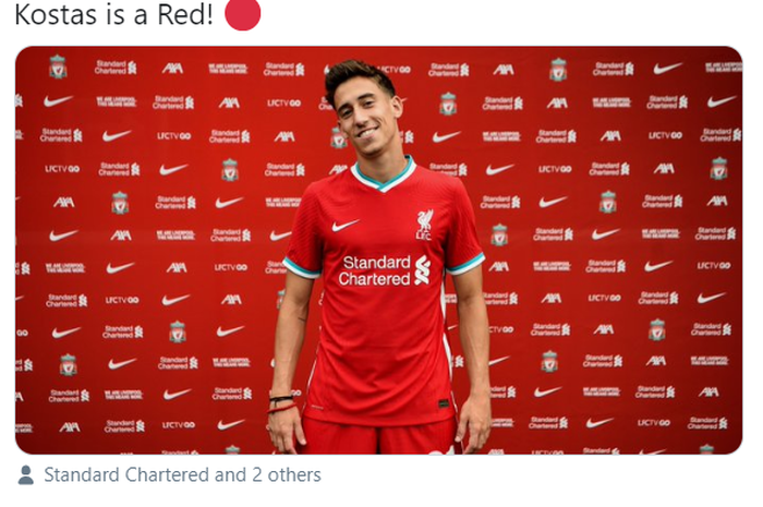 Pemain baru Liverpool, Kostas Tsimikas.