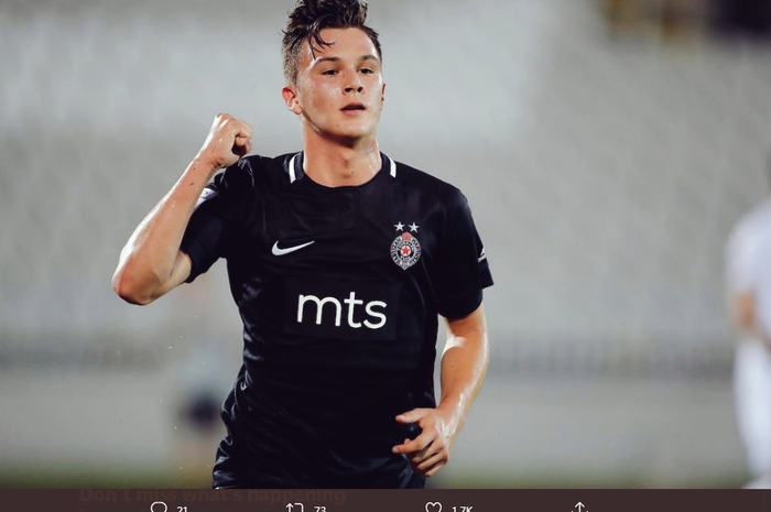 Winger Partizan Belgrade, Filip Stevanovic, dikabarkan resmi bergabung dengan Manchester United.