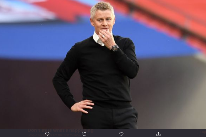 Pelatih Manchester United, Ole Gunnar Solskjaer.