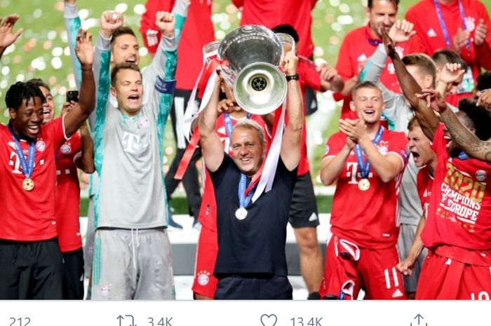 Hansi Flick, pelatih yang membawa Bayern Muenchen menjuarai Liga Champions 2019-2020.