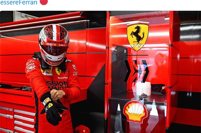 Pembalap Ferrari, Charles Leclerc.