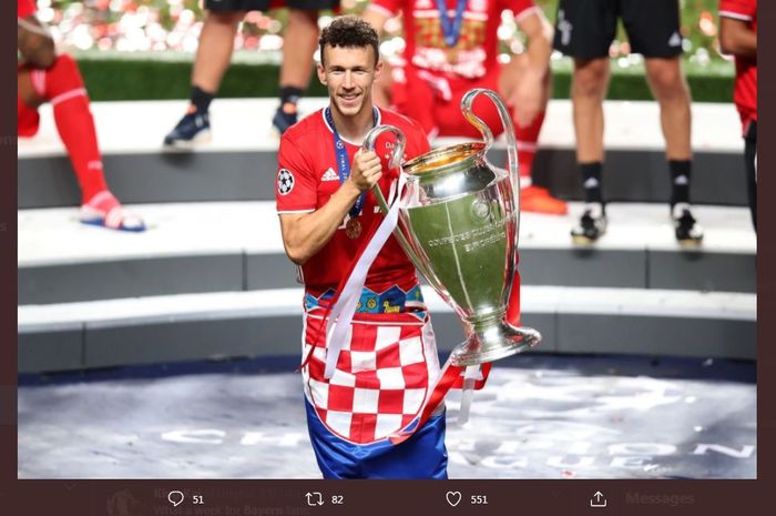 Ivan Perisic membantu Bayern Muenchen juara Liga Champions 2019-2020.