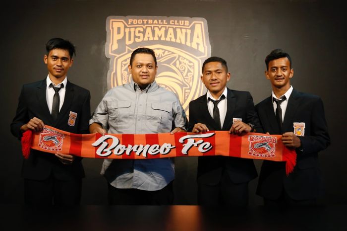 Borneo FC secara resmi mengenalkan tiga pemain muda, Fajar Fathur Rahman, Alvin Derro Duaramuri dan Pualam Bahari, Rabu (9/9/2020), di Samarinda.